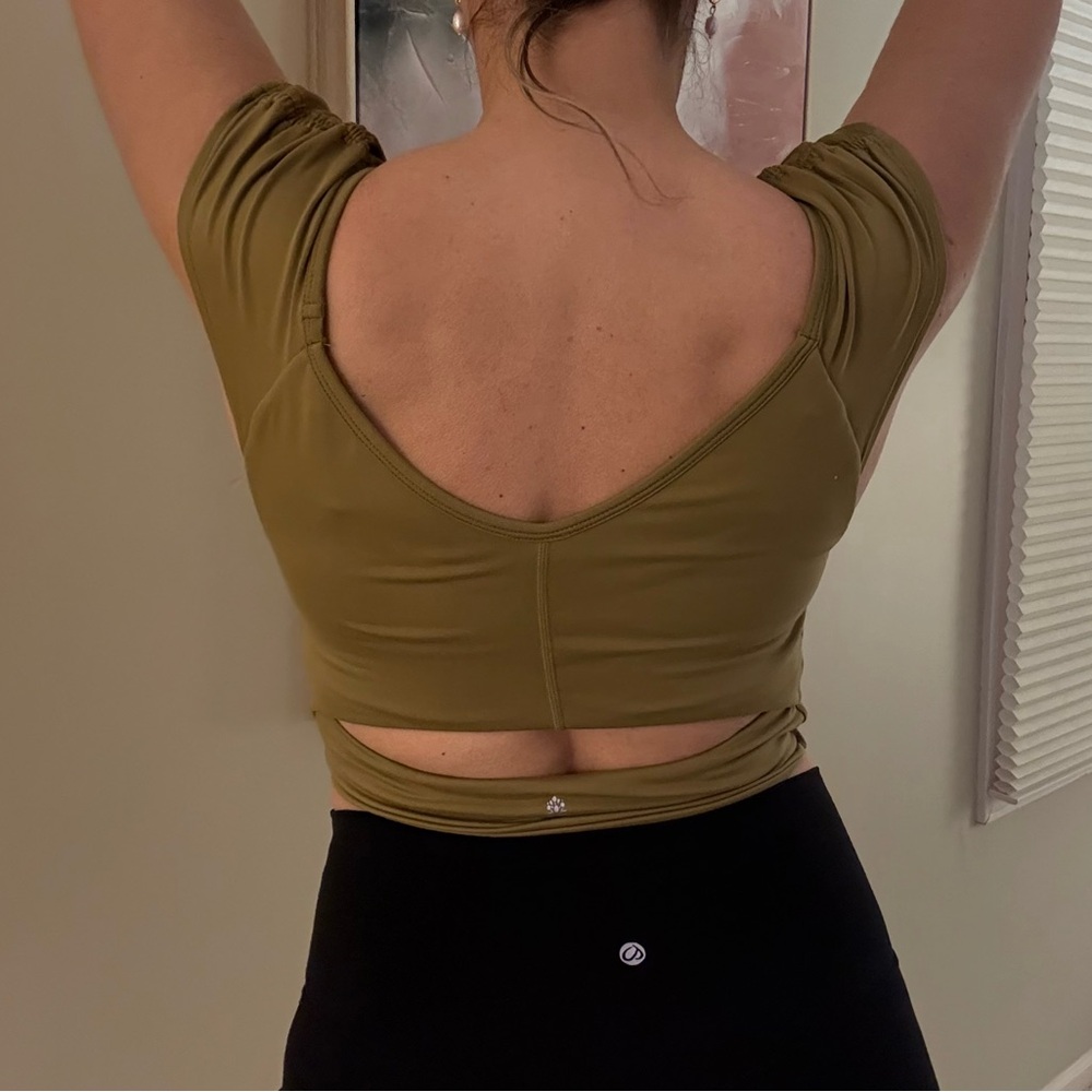 FP Movement by Free People Olive Crop Top